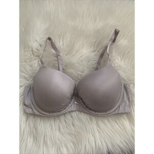 victoria secret fabulous bra Lined Demi 34C Sexy Nude Color